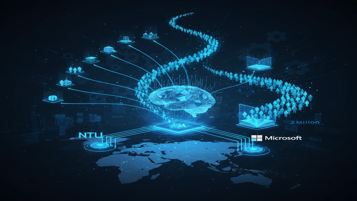 Asia's AI Skills Race: NTU Launches 8 New Programmes as Microsoft Trains 2 Million Indian Teachers